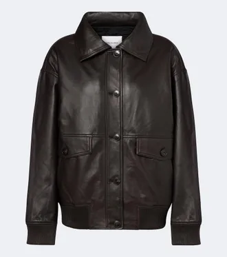 Yves Salomon Leather blouson jacket