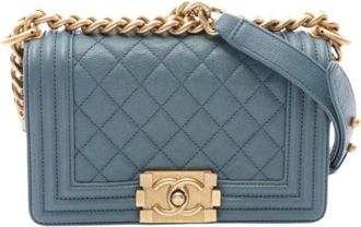 Chanel Borsa a tracolla piccola Pre-owned Boy - - Pre-owned - Donna - Blu - ONE SIZE