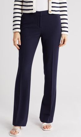 Amanda + Chelsea Ari Slim Straight Leg Pants in Navy at Nordstrom, Size 2