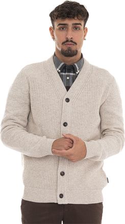 Barbour Cardigan bottoni Beige Barbour Uomo