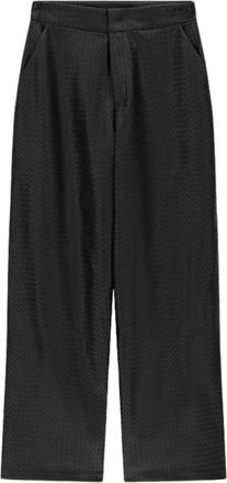 Guess Pantal&oacute;n Sabine Basket Weave - Trousers - Mujer - Negro - XS