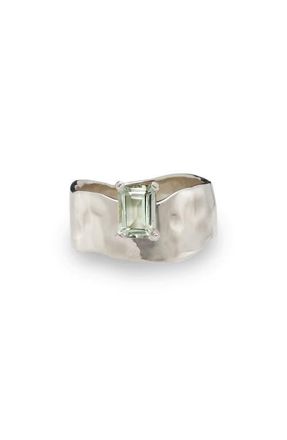 LADY GREY Wade Ring in Silver/green Amethyst at Nordstrom, Size 6