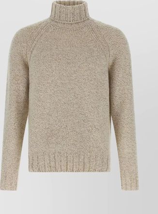 Ermenegildo Zegna cashmere high neck knit sweater