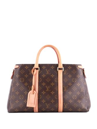 Louis Vuitton Soufflot Monogram Canvas with Leather MM tote bag - women - Fabric - One Size - Brown