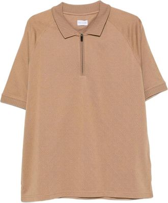 Pal Zileri Polo con motivo geometrico - - Tops - Uomo - Beige - 2XL