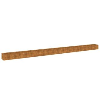 Berkfield Home Garden Raised Bed 770x50x36 cm Corten Steel in Brown | Size: 770 x 50 x 36 cm