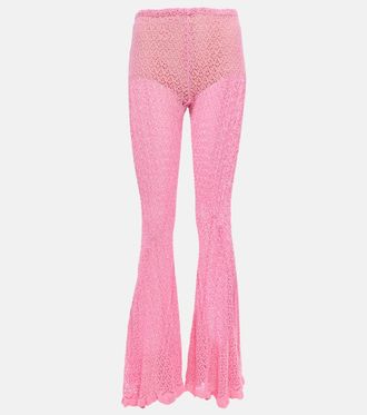 Blumarine Crochet flared pants