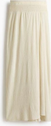 H&M Crinkled Wrapover Trousers in Light Beige at Nordstrom, Size X-Small