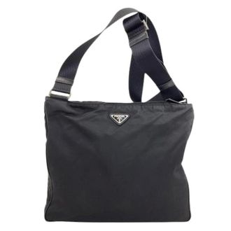 Prada Pre-owned Cross Body Bags, female, Black, Size: ONE SIZE Pre-owned Vintage Shoulder Bag
