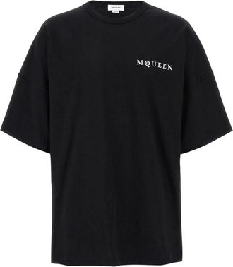 Alexander McQueen Oversized T-shirt - Heren - T-shirts - Zwart - M - Katoen - Tops