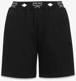 MCM Essential Logo Ponte Shorts in Black at Nordstrom, Size X-Large