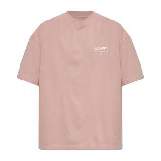 AllSaints Tops, Heren, Roze, XS, Katoen, Backstage T-shirt