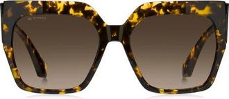 Etro 57mm Square Sunglasses in Havana/Brown Sf at Nordstrom