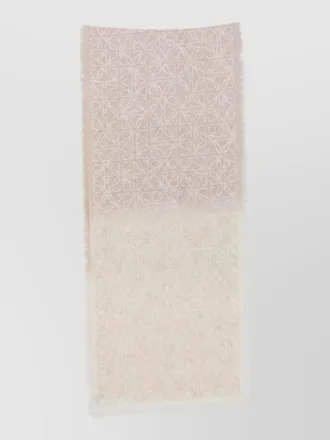 Loewe wool silk cashmere printed scarf