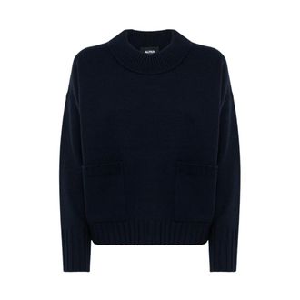 Alpha Studio Mujer, Jerseys, Azul, Talla: L