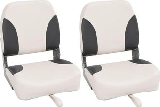 vidaXL Asientos De Barco Plegables Con Respaldo Alto 2 Uds 41x36x48 Cm Vidaxl