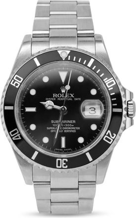 Rolex Pre-owned Rolex Submariner Date Automatic Chronometer Black Dial Mens Watch 16610 BKSO