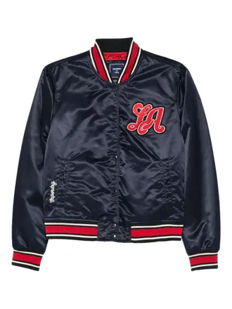 Superdry Bomber con applicazione - Blu