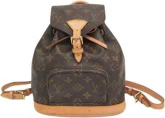 Louis Vuitton Pre-owned Backpacks, female, Brown, Size: ONE SIZE Pre-owned Mini Monsuri M51137 Backpack