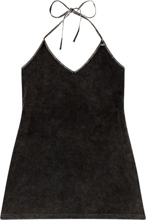 Diesel Milva-Dnm mini dress - women - Cotton/Polyester - M - Grey