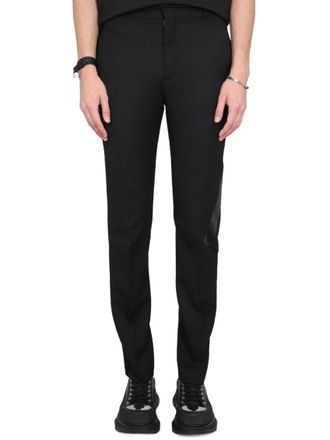 Alexander McQueen Black Flat Front Pants