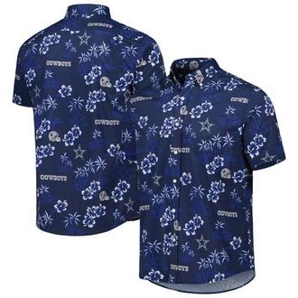 Reyn Spooner Mens Reyn Spooner Navy Dallas Cowboys Kekai Button-Up Shirt at Nordstrom, Size Medium