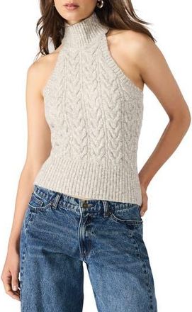 Steve Madden Alina Halter Neck Sweater in Grey Heather at Nordstrom Rack, Size X-Large