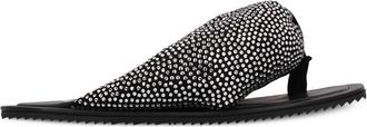 The Attico Indie Max flat sandals - Black