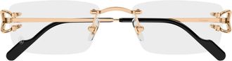 Cartier D&eacute;cor C Classique Optisch Montuur - Dames - Brillen - Geel - ONE Size - Accessoires