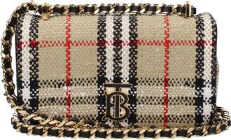 Burberry Borse a Spalla Lola Donna Tessuto Beige