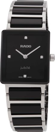 Rado Integral Quartz Diamond Black Dial Ladies Watch R20250712