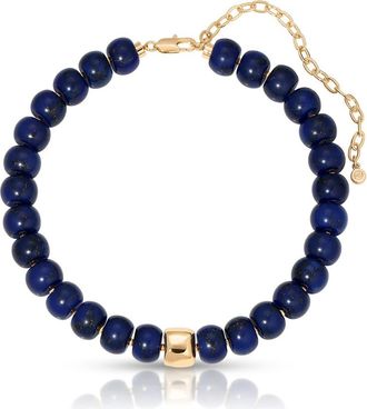 Ettika Power Bead Statement Necklace in Lapis at Nordstrom