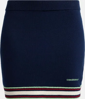 Casablanca Merino Wool Mini Skirt