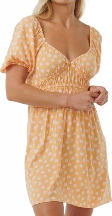 Rip Curl High Tide Ditsy Mini Dress In Peach