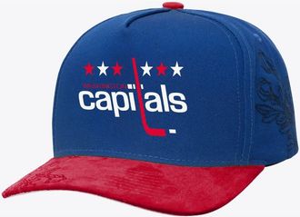 Mitchell & Ness Blue/Red Washington Capitals May Flowers Pro Crown Adjustable Hat at Nordstrom