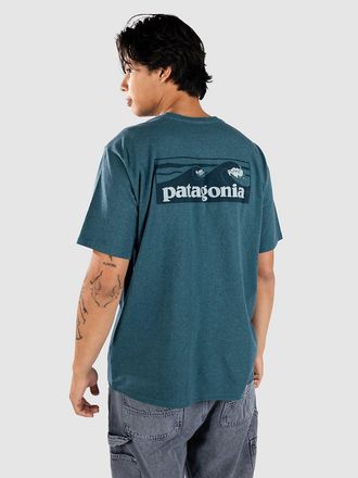 Patagonia Boardshort Logo Pocket Responsibili T-Shirt blau