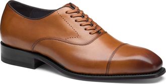 Johnston & Murphy Ashton Cap Toe Derby in Tan Full Grain at Nordstrom, Size 11.5