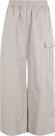 Remain Wide Leg Pants - Dames - Wijde Broeken - Bruin - 2XS - Katoen - Broeken