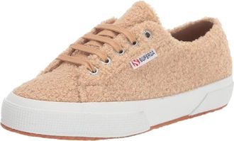 Superga Womens Superga S6121KW Sneakers Beige Faux Shearling Casual Shoes ZAP1921