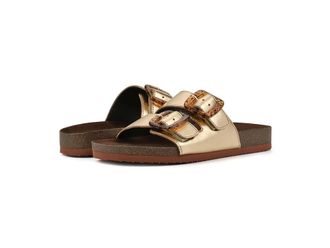 White Mountain Helga Womens Slide Shoes Antique Gold : 11 B - Medium, Leather/Suede