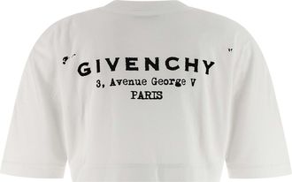 Givenchy Womens White Cotton T-Shirt