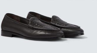 Bottega Veneta Mocasines Silenzio de piel Intrecciato
