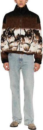 Maison Margiela Fitness, Heren, Bruin, M, Sweatshirt