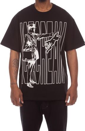 Icecream Catcha Tiger Cotton Graphic T-Shirt in Black at Nordstrom, Size Xx-Large
