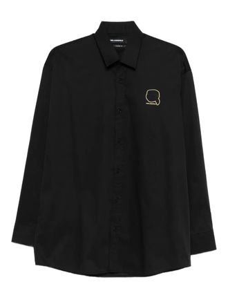 Karl Lagerfeld Ikonic Karl-motif shirt - men - Cotton/Elastane - 3XL - Black