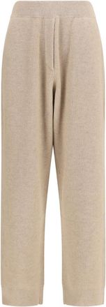 Brunello Cucinelli Beige Relaxed Elasticated Pants