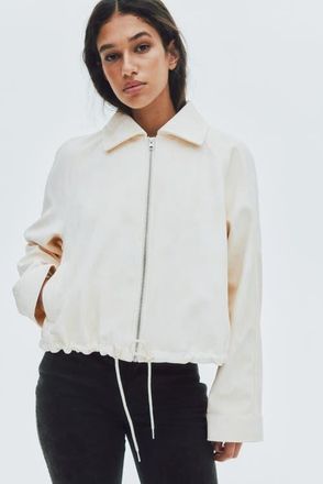 H&M Napped Jacket in Cream at Nordstrom, Size Xx-Small