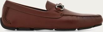 Ferragamo Men Gancini ornament driver Brown Size 10.5