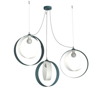 Lumicom Shell L&aacute;mpara De Techo 3 Luces Bicolor Mate