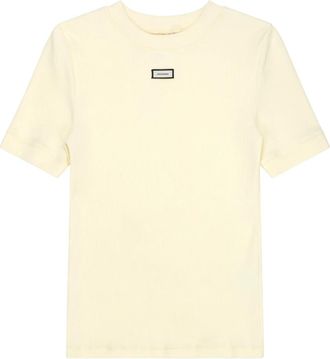 Entire studios Lounge Tee - Dames - T-shirts - Geel - M - Katoen - Tops